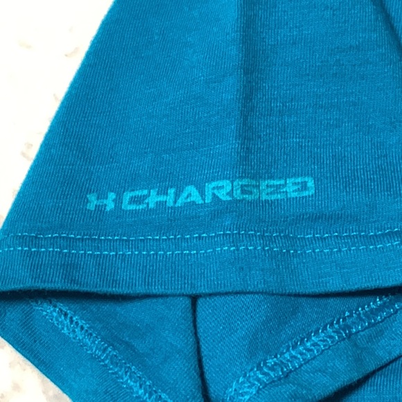 Ladies Under Armour Turquoise Semi-Fitted Tee, EUC, Size Medium - Picture 4 of 8